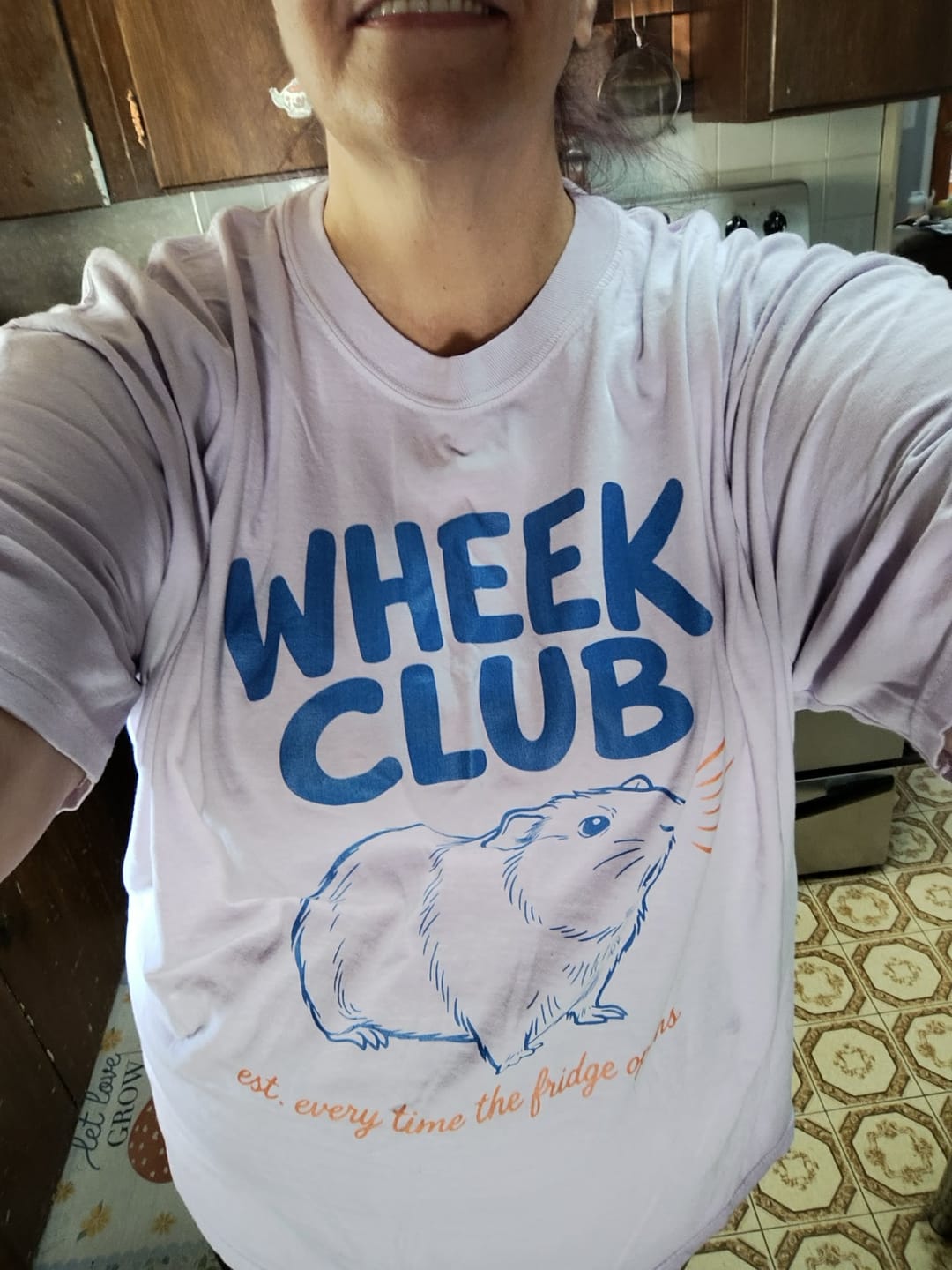 Customer photo review of Wheek Club T-shirt