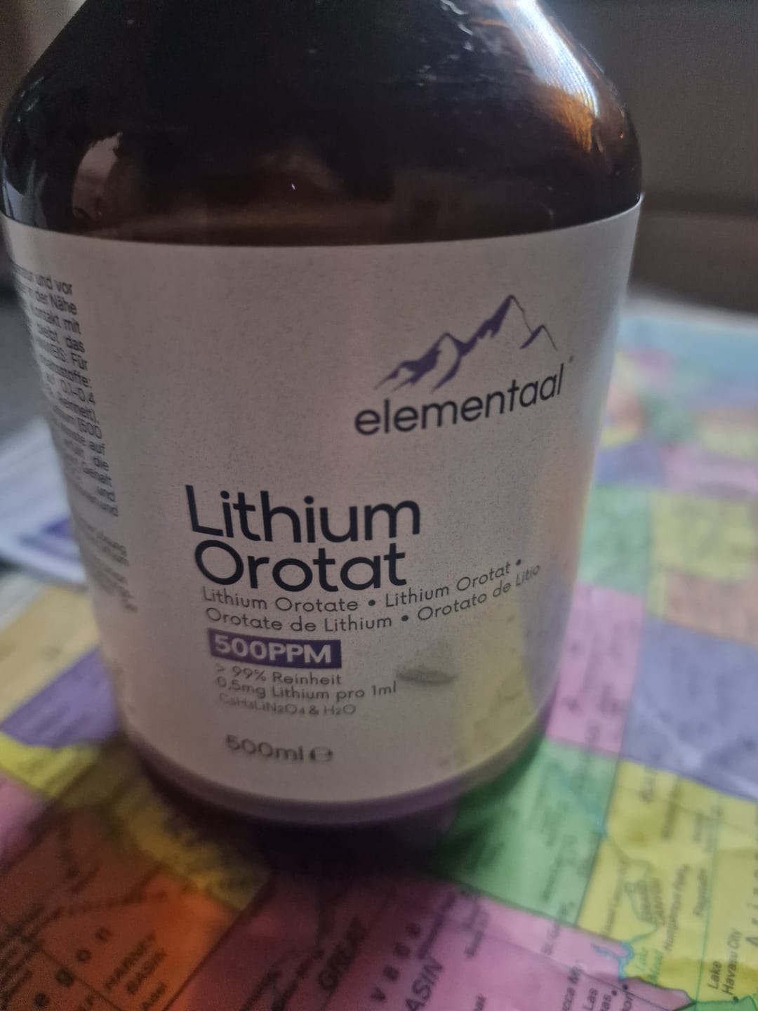 Customer photo review of 2 x 500ml Lithium Orotat | inkl. Dosierspritzen, Messbechern & Pipetten