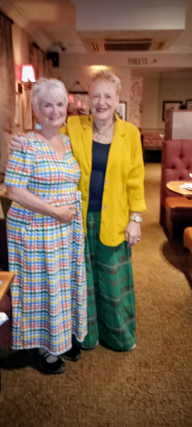 Customer photo review of Plus Size Women Summer Loose Plaid Wide-Leg Pants