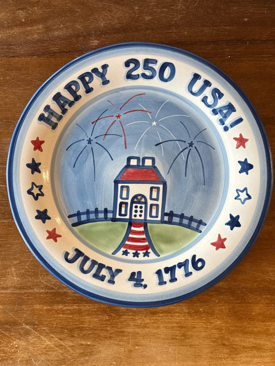 Customer photo review of "Happy 250th USA" Serving Plate