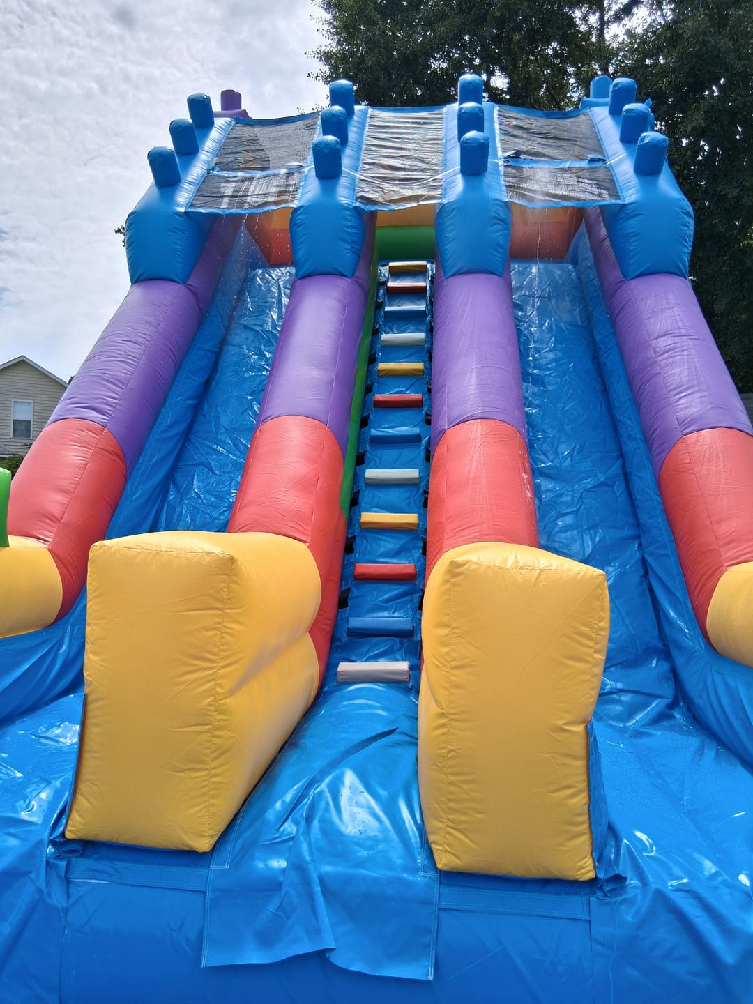 Customer photo review of Commercial Building Block Giant Inflatable Water Slide With Inflatable Pool Playground Party For Kids And Adults