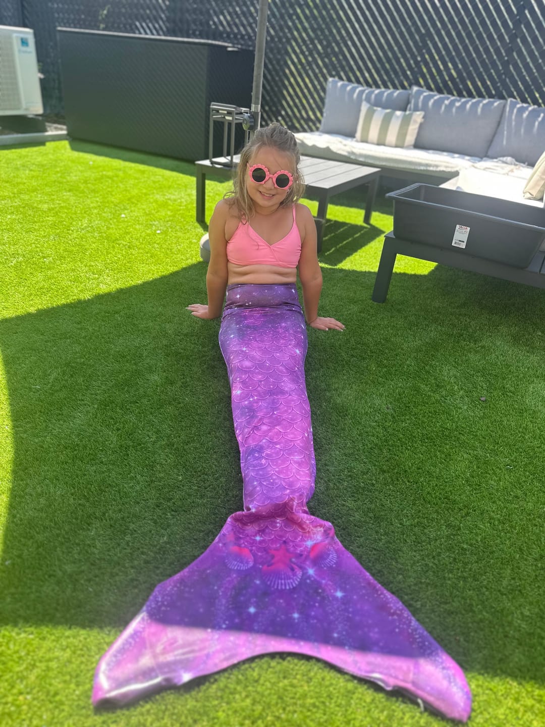 Customer photo review of Losse Zeemeerminstaart zwemkleding Star of the Sea Purple - Paars