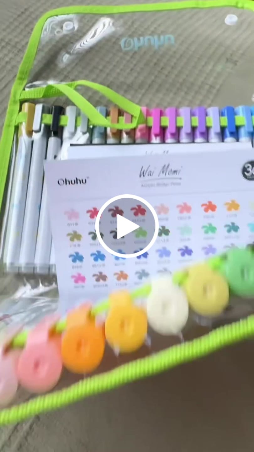 Customer video review of Ohuhu Wai Momi Acrylic Gel Pens