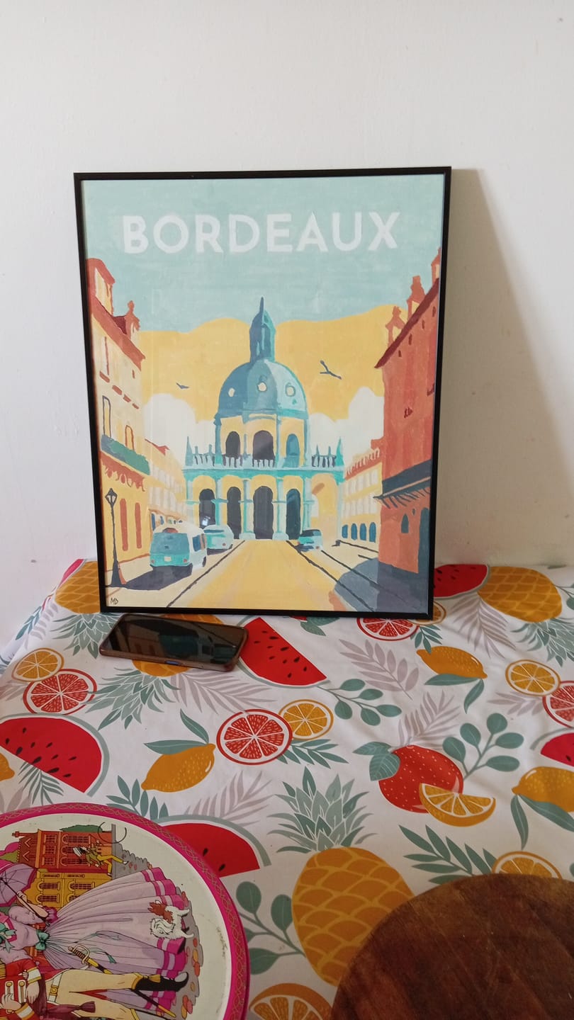 Customer photo review of Affiche Vintage Bordeaux