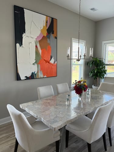 Customer photo review of Vibrancy - Colorful Textured Wall Art