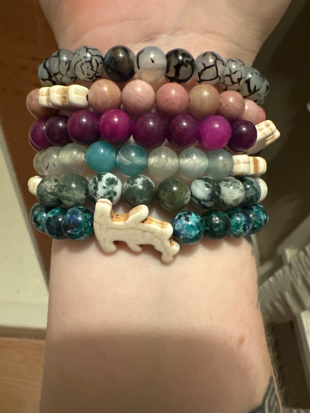 Customer photo review of The Shark Week Bracelet
