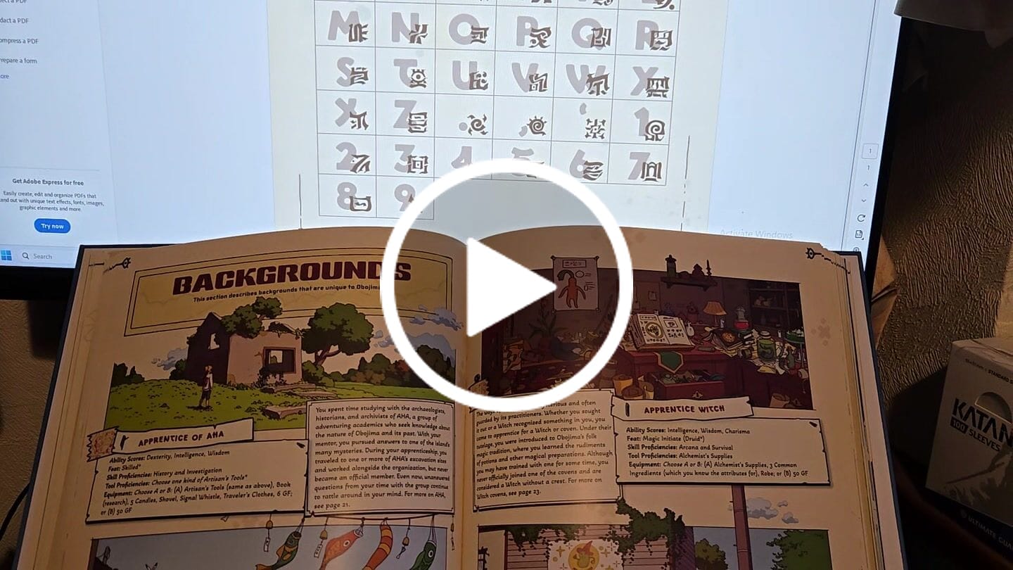 Customer video review of Obojima Glyph Font - Free Download