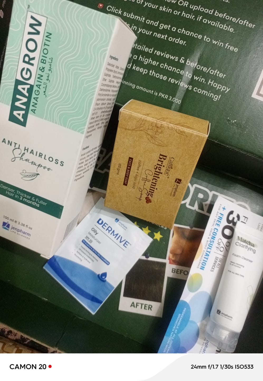 Customer photo review of Anagrow Shampoo