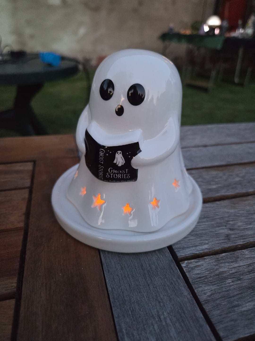 Customer photo review of Geister Teelichthalter / Räucherkegel – Summerween Keramik Deko
