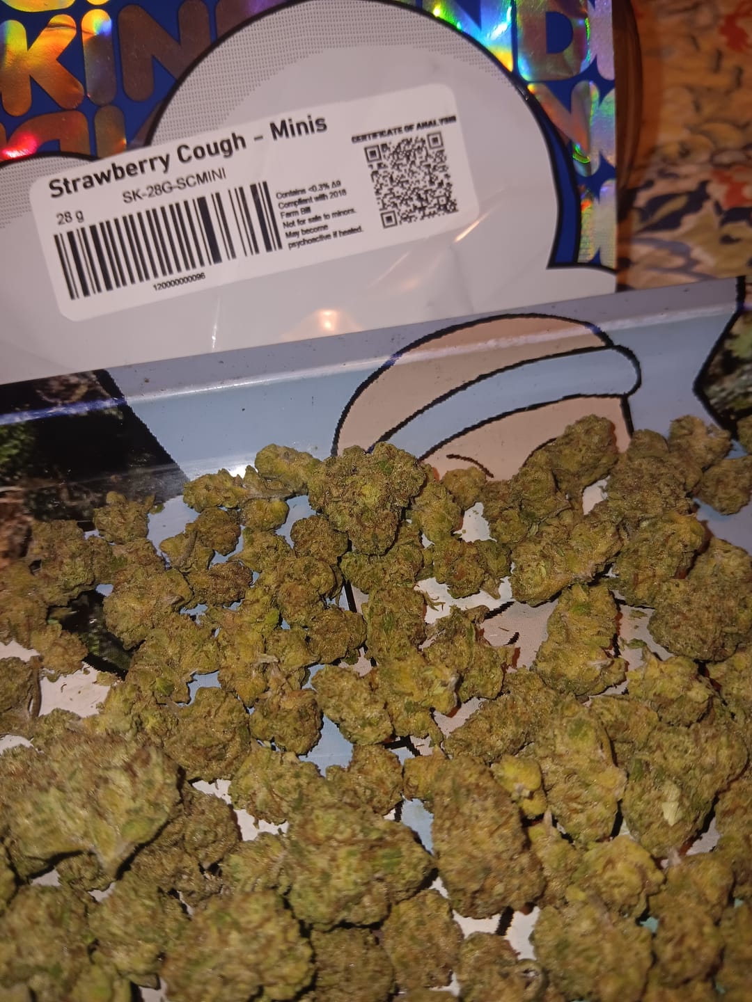 Customer photo review of Strawberry Cough - Minis - 28 Grams - Sativa