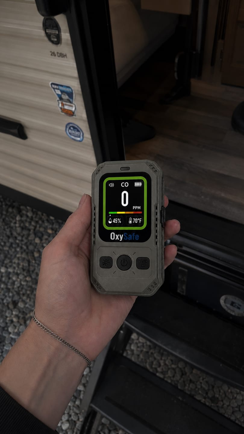 Customer photo review of OxySafe™ OffGrid RV & Motorhome CO Detector