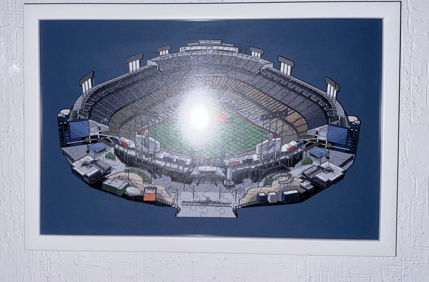 Customer photo review of Los Angeles Dodgers™ Dodger Stadium - Rompecabezas de Madera