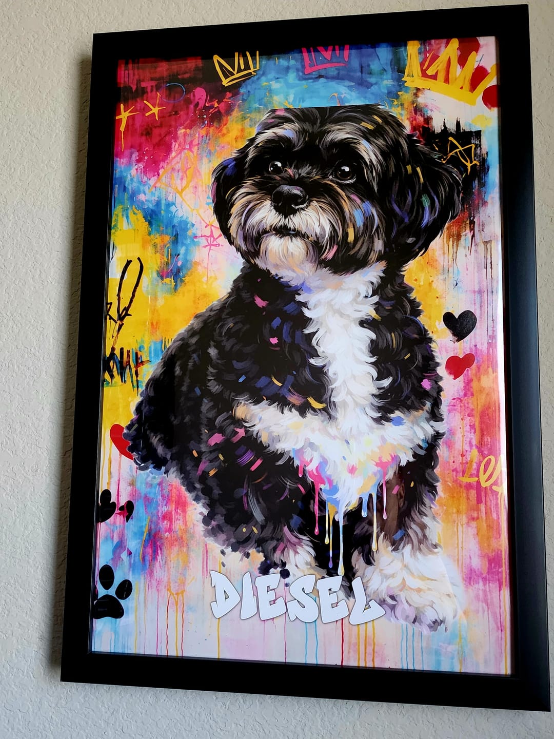Customer photo review of Graffiti - Personalized Poster