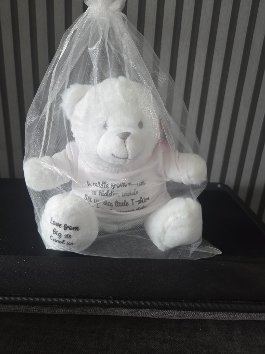 Customer photo review of Item Personalisation