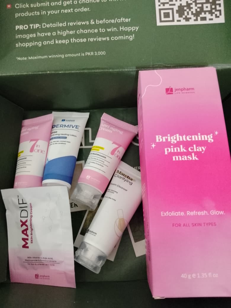 Customer photo review of Brightening Pink Clay Mask