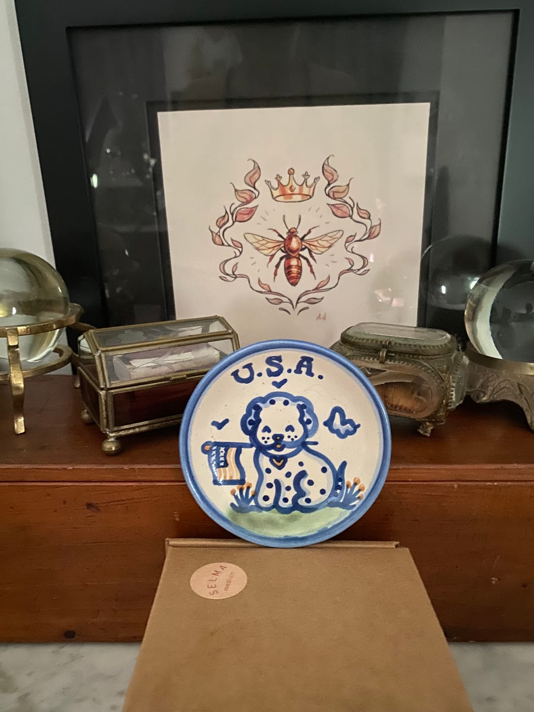 Customer photo review of Patriotic Pup Coaster