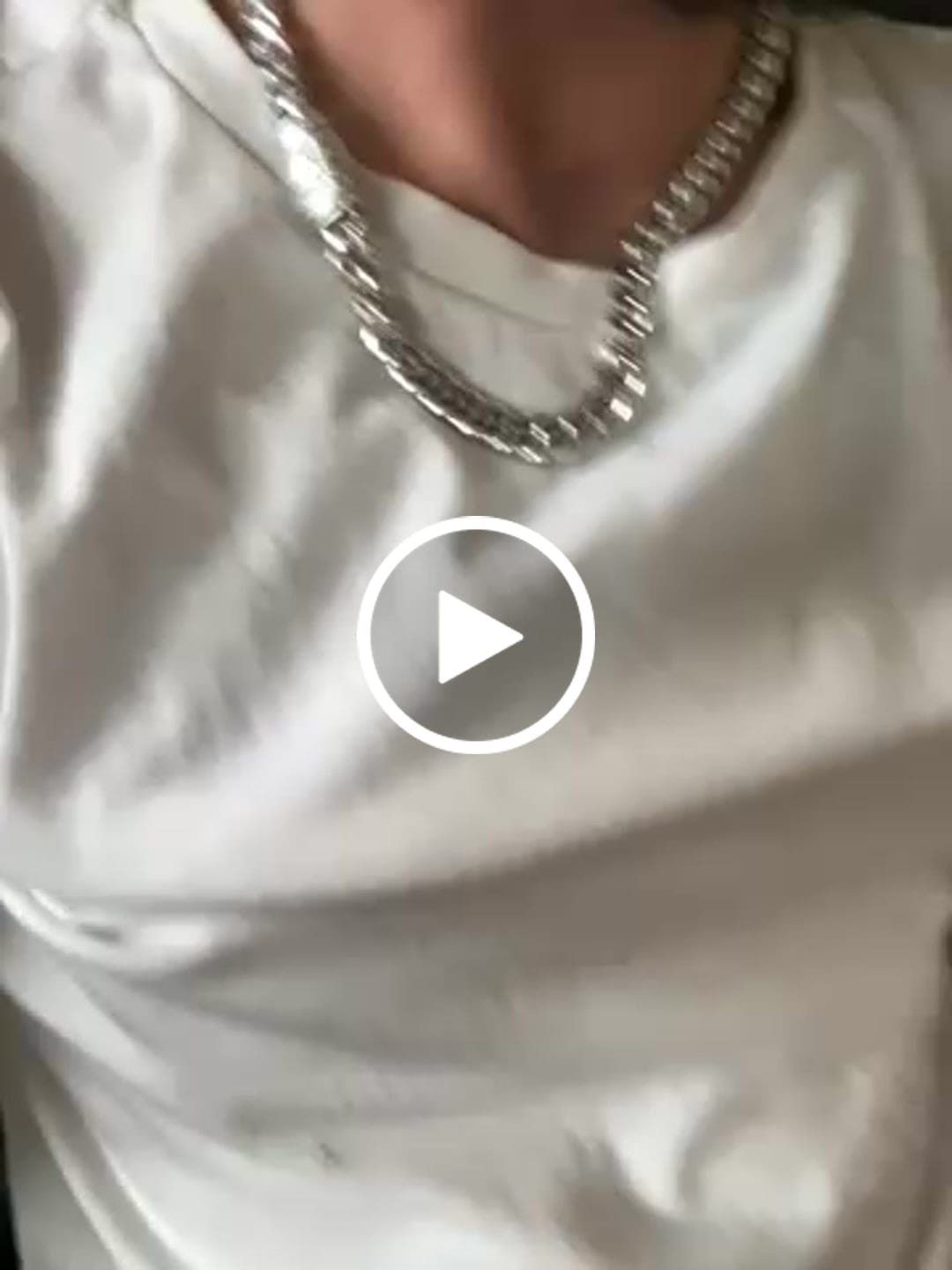 Customer video review of 10mm Cuban Iced Clasp Chain - White Gold