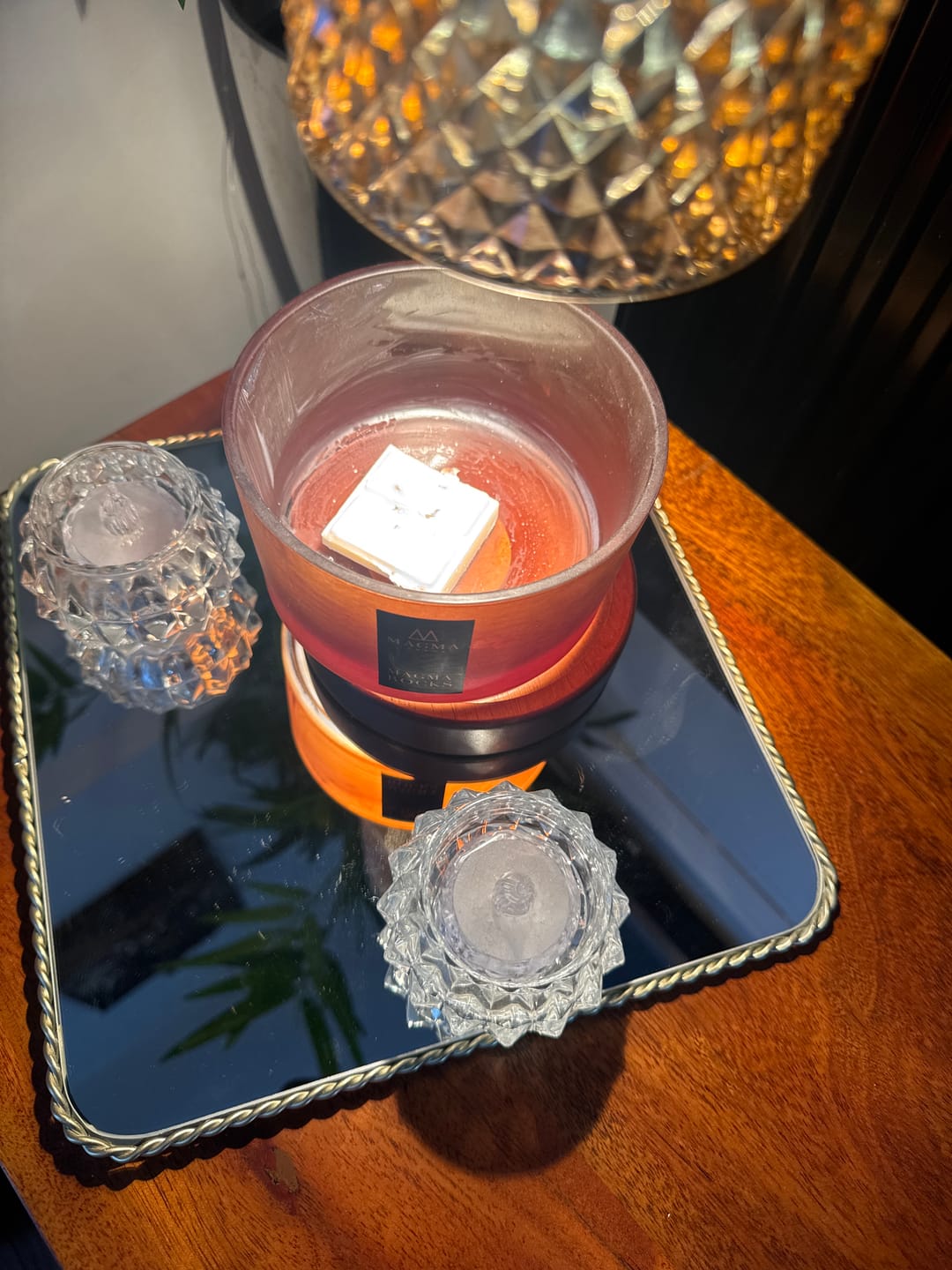 Customer photo review of Velvet Peony & Oud Wax Melts