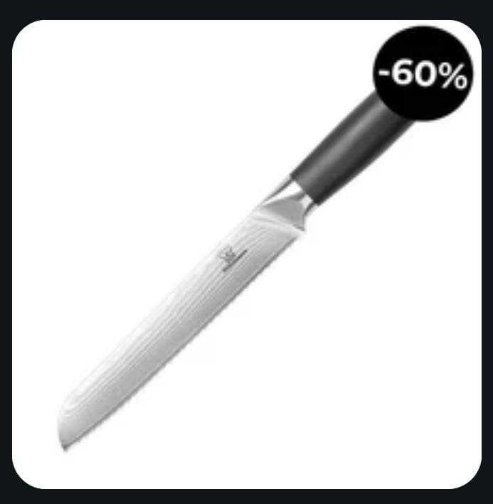 Customer photo review of OKAMI Arashi – Brotmesser