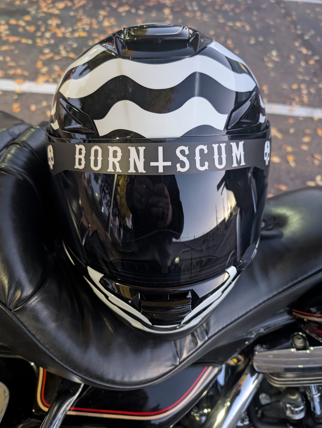 Customer photo review of INVERTED LOGO HELMET VISOR