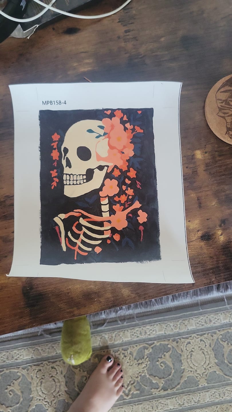 Customer photo review of 6 Mini Paintings - Halloween Night Set