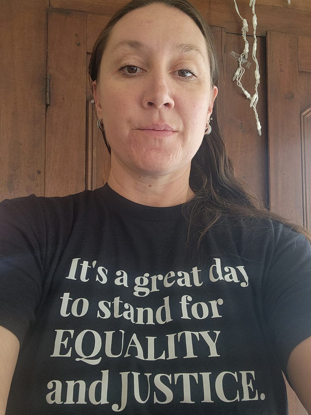 Customer photo review of Justice Unisex T-shirt