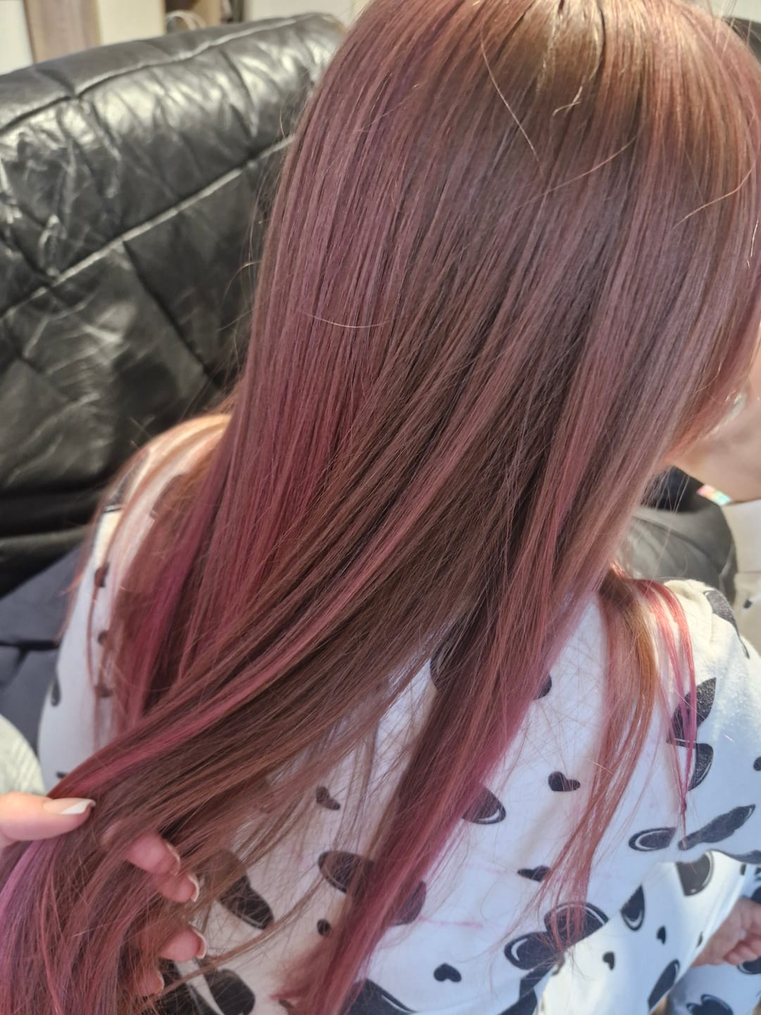 Customer photo review of Mattie Cotton Pink - Vegan Semi-Permanent Direct Dye Hair Color Cream 210 ml
