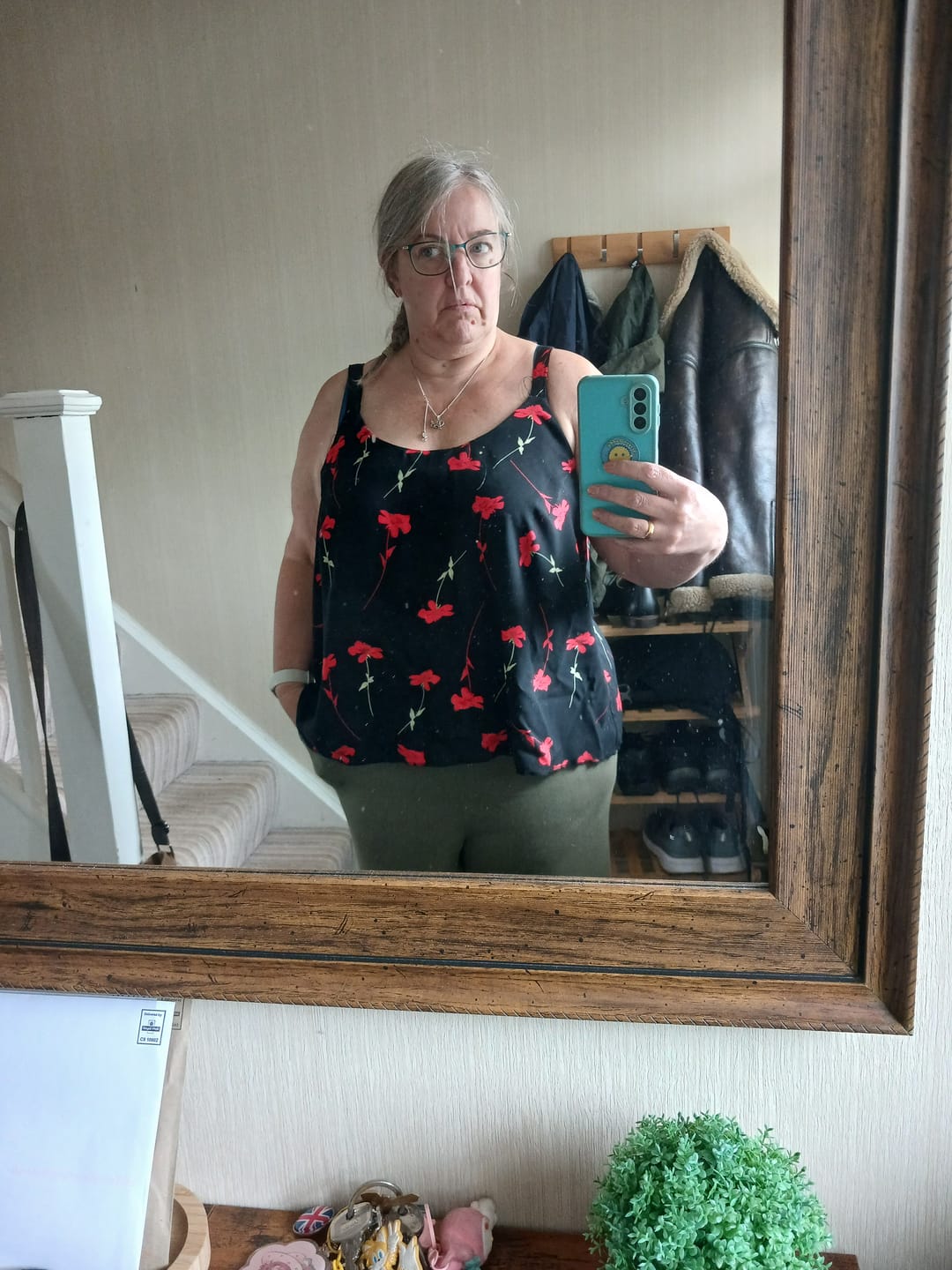 Customer photo review of Falling Flowers Viscose Challis Fabric