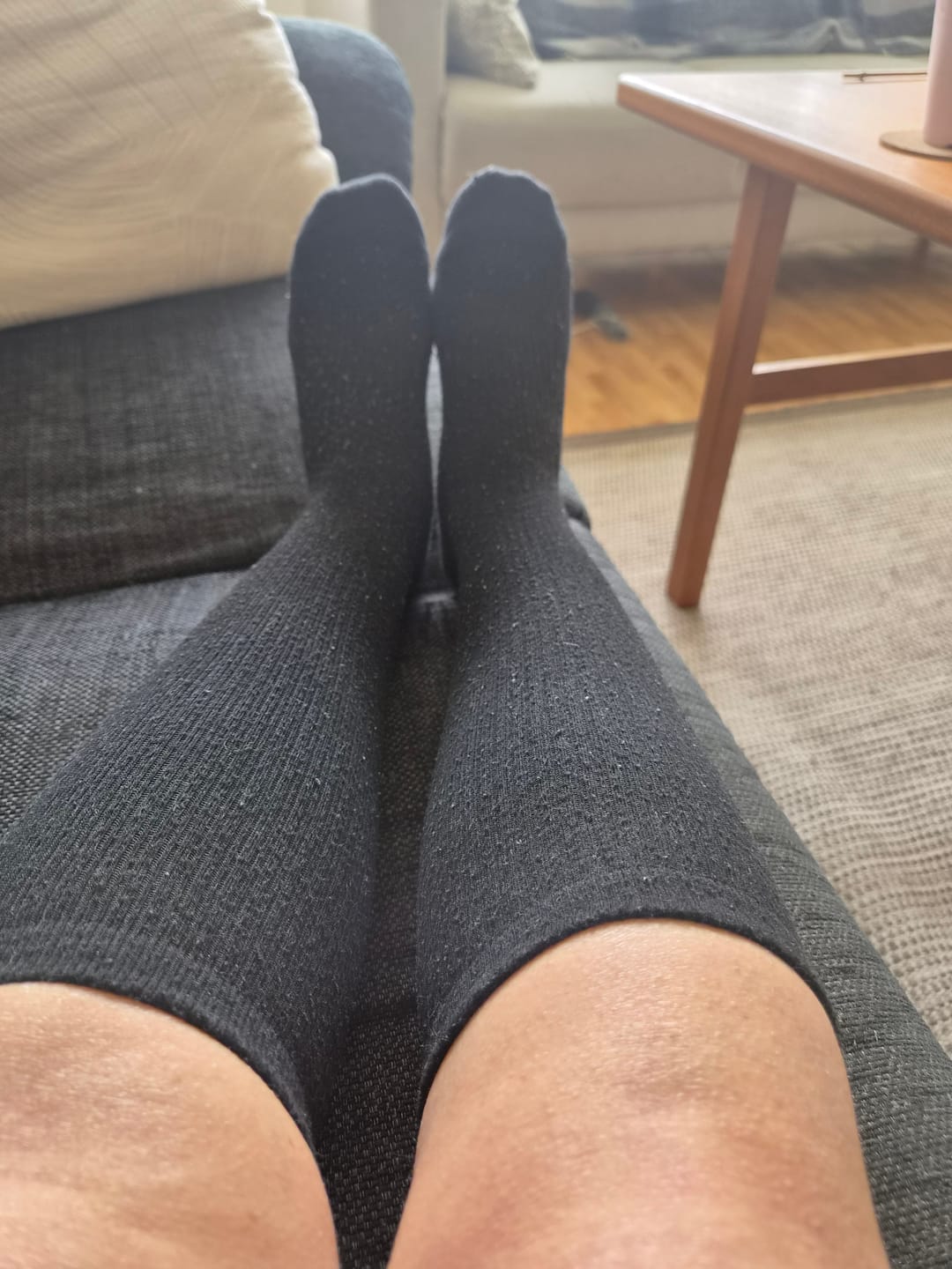 Customer photo review of Ankelstrumpor i bambu med mild kompression