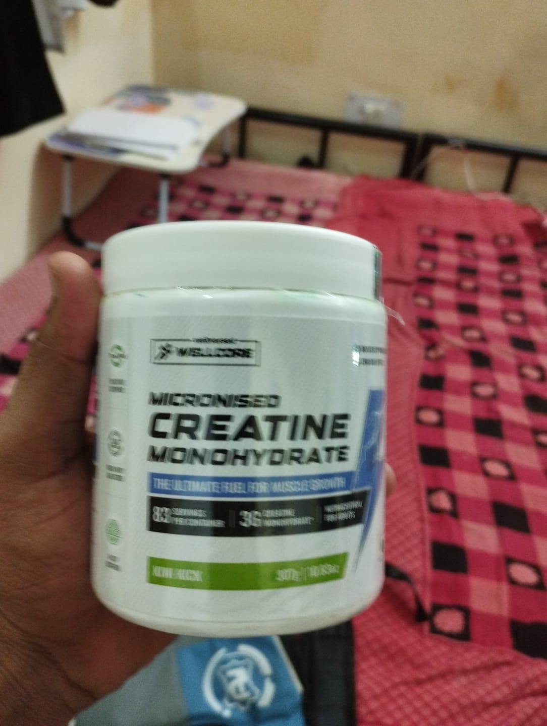 Customer photo review of Wellcore - Pure Micronised Creatine Monohydrate | Kiwi Kick (307g, 83 servings)