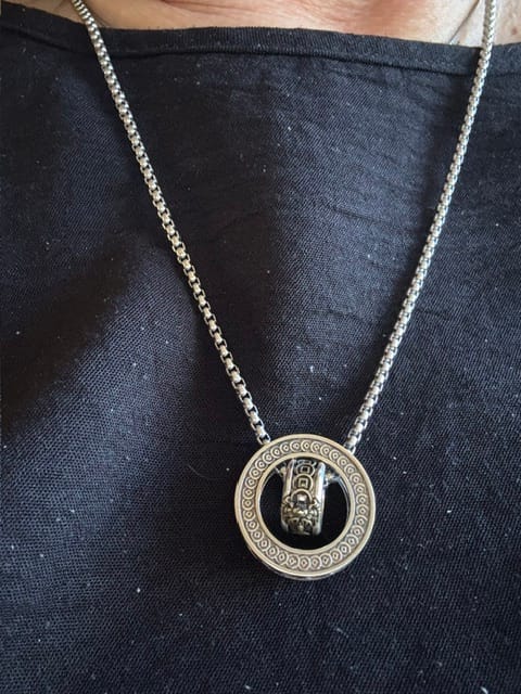 Customer photo review of The Eight-Directions Pixiu Necklace