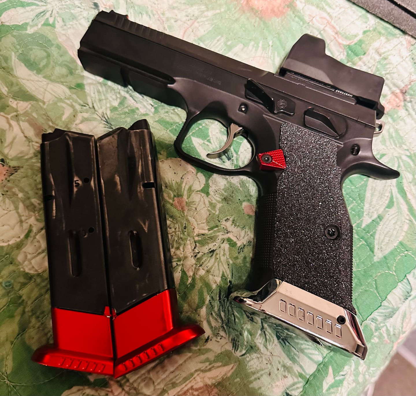 Customer photo review of CZ Shadow 2 Magazine Base Pad | Magwell Ready