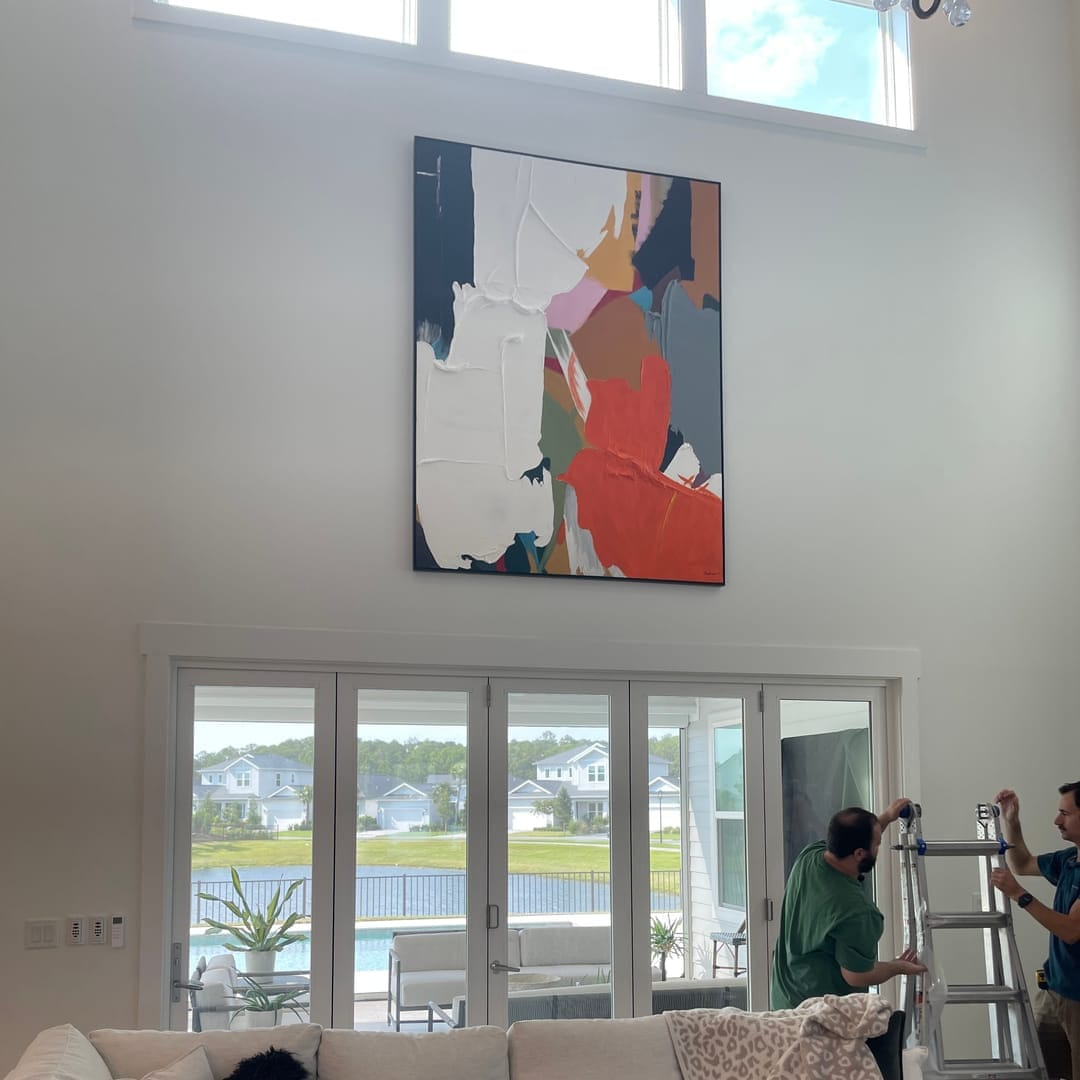 Customer photo review of Vibrancy - Colorful Textured Wall Art