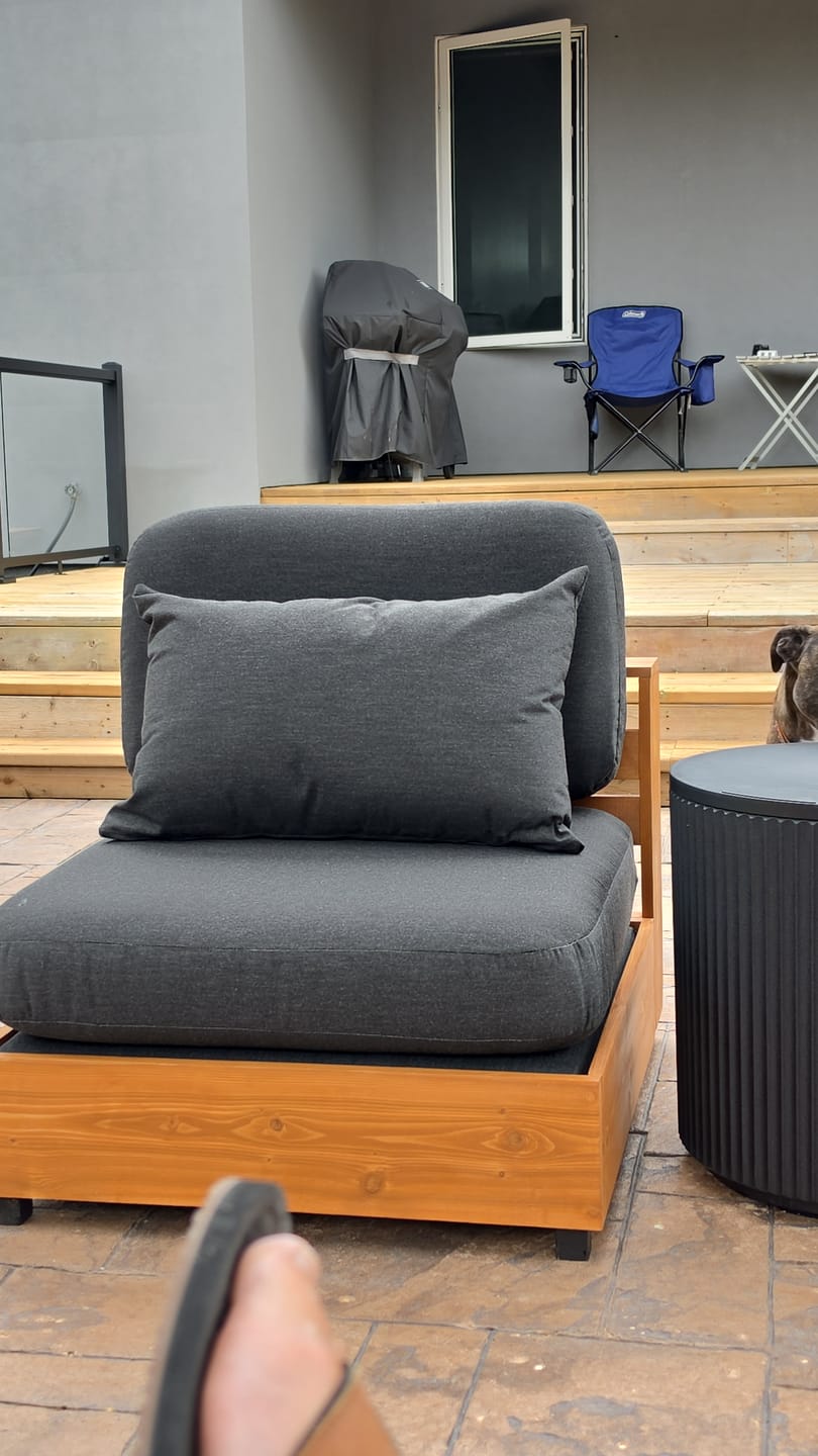 Customer photo review of Elite Comfort Sectional