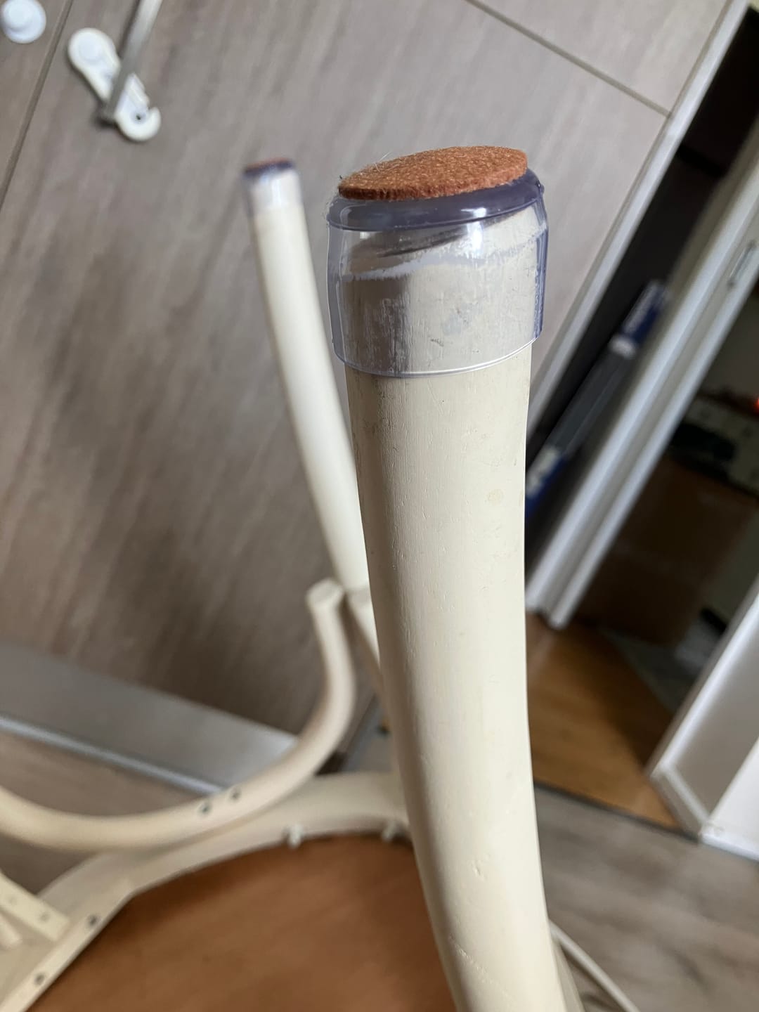 Customer photo review of Round Felt Silicone Chair Leg Protectors | Extra-Durable Chair Floor Protectors