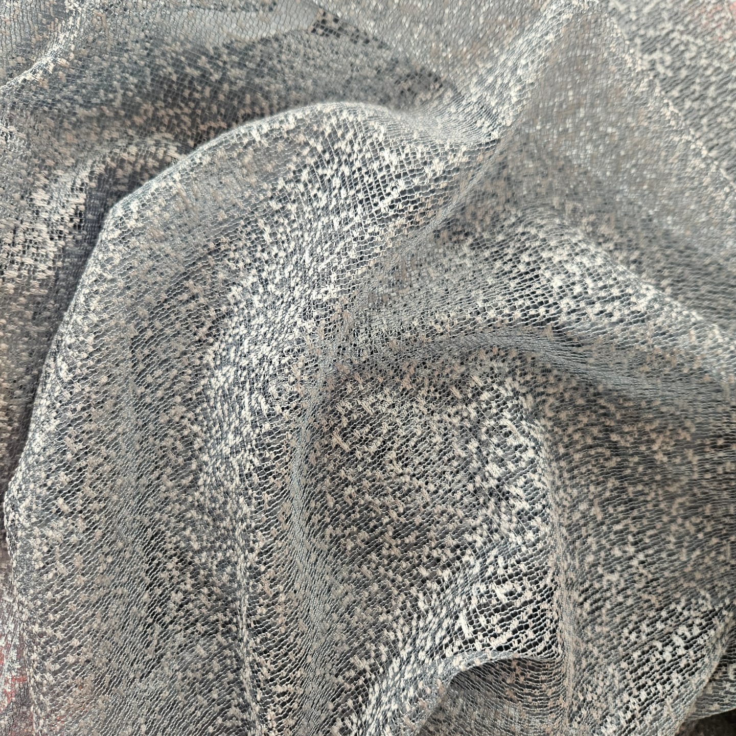 Customer photo review of Soft Net Embroidery Curtain Voile Fabric