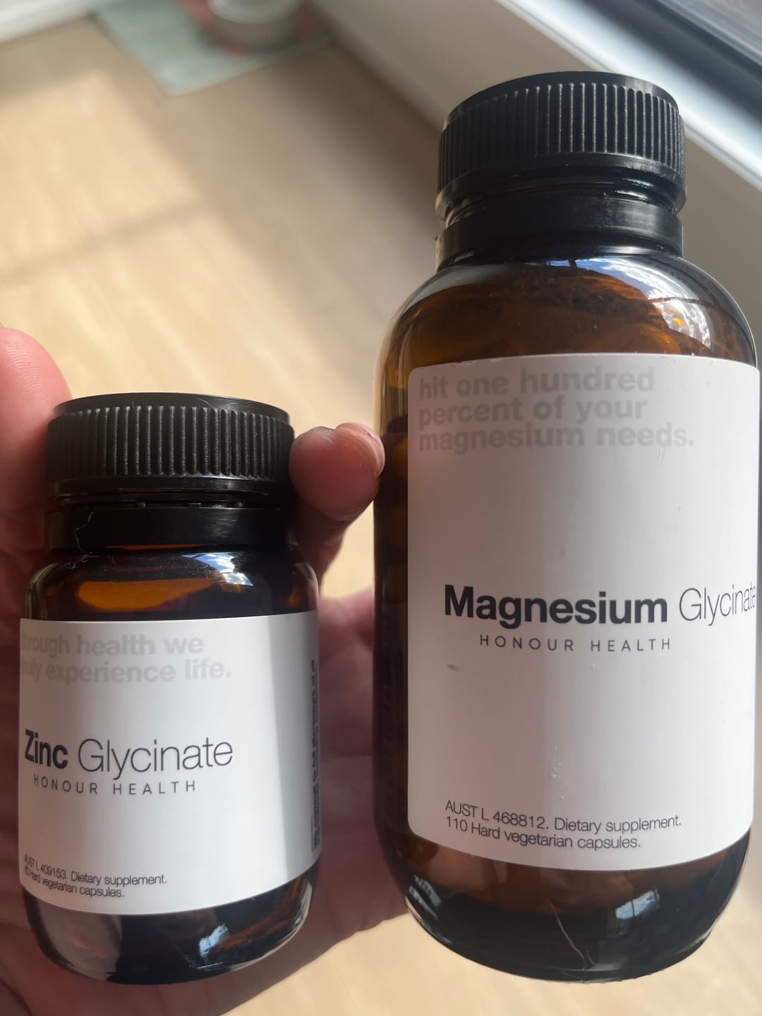Customer photo review of Magnesium Glycinate (Pure & Unbuffered) - 110 Capsules
