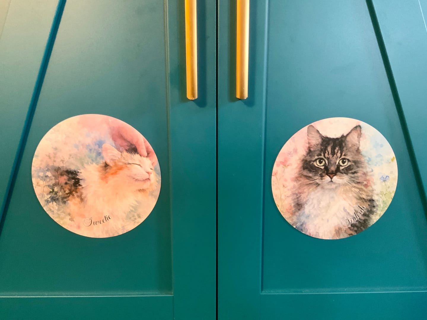 Customer photo review of Watercolor - Personalized Car Magnet