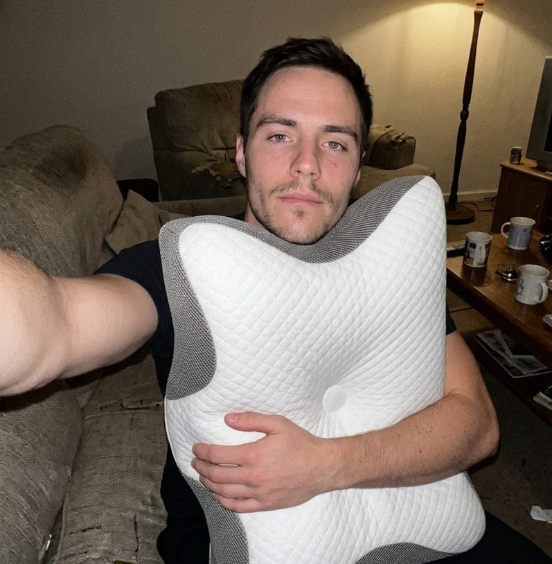 Customer photo review of Soma | Orthopedic Memory Foam Pillow