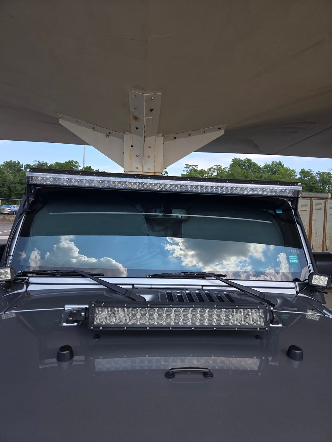 Customer photo review of Light Bar Cover | Dual Row 52"