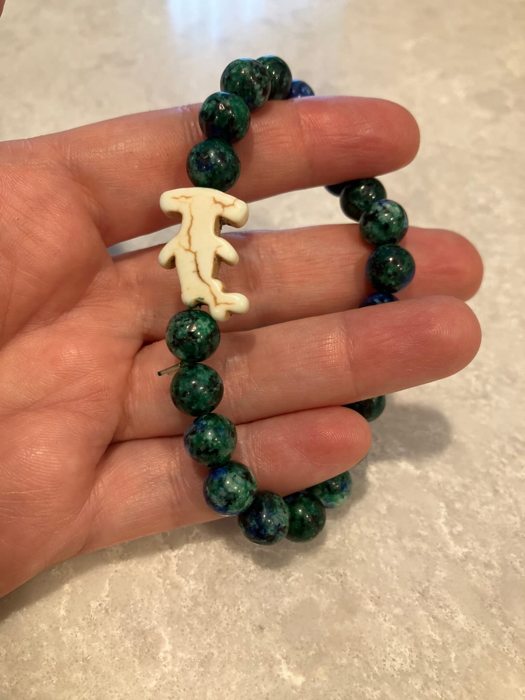 Customer photo review of The Shark Week Bracelet