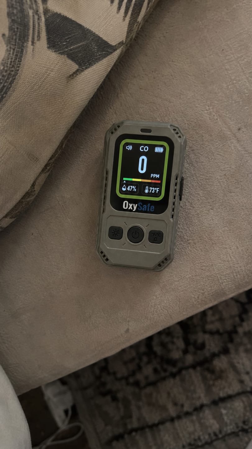 Customer photo review of OxySafe™ OffGrid RV & Motorhome CO Detector
