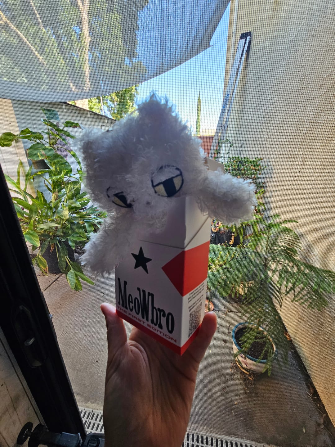 Customer photo review of MeowBro Scrunch Plush