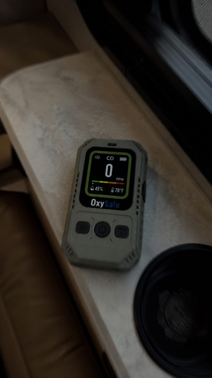 Customer photo review of OxySafe™ OffGrid RV & Motorhome CO Detector