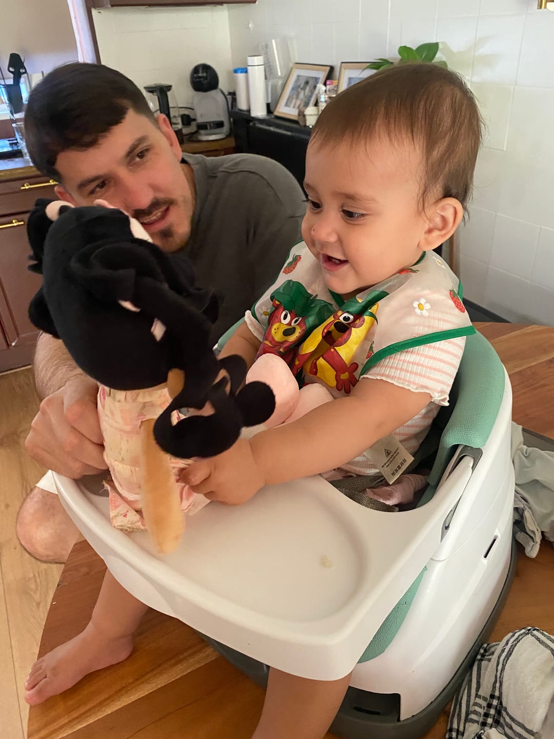 Customer photo review of Look! It's Nana - Personalized Montessori Soft Book