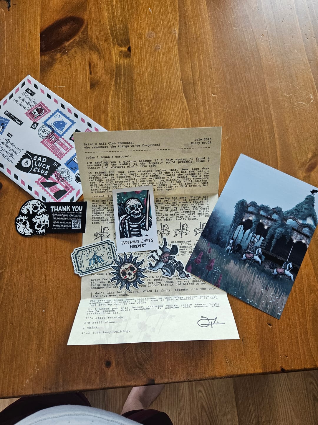 Customer photo review of Skizo's Mail Club