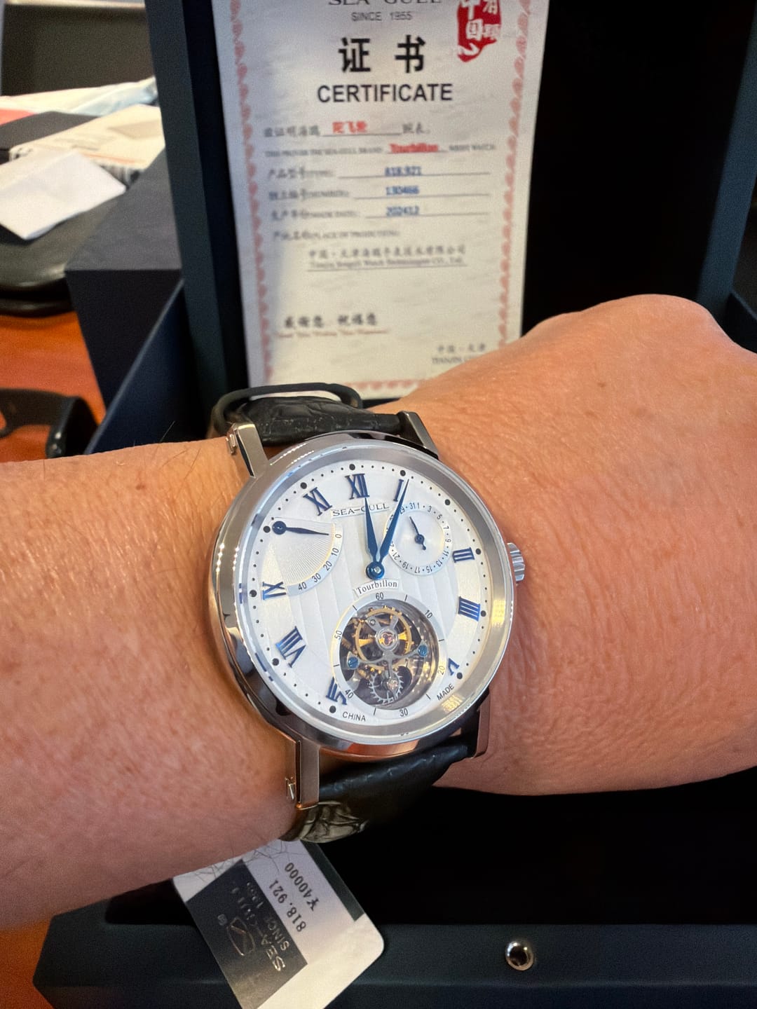 Customer photo review of Tourbillon | Heritage Series | Calendar | Energy Indicator | 40mm