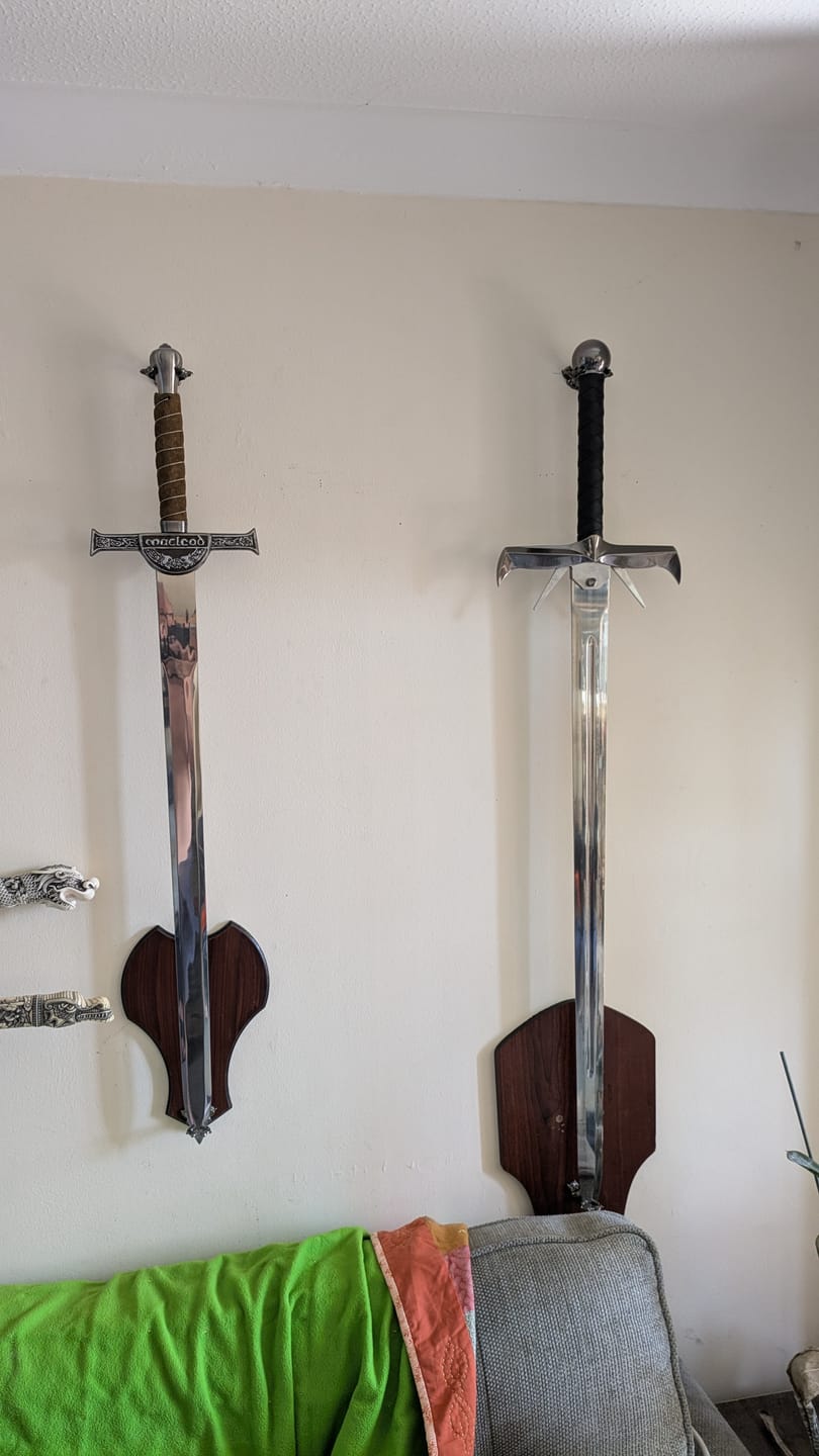 Customer photo review of Highlander Kurgan's Metal Sword
