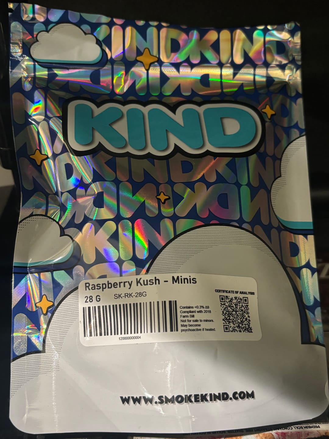 Customer photo review of Raspberry Kush - Minis - 28 Grams - Indica