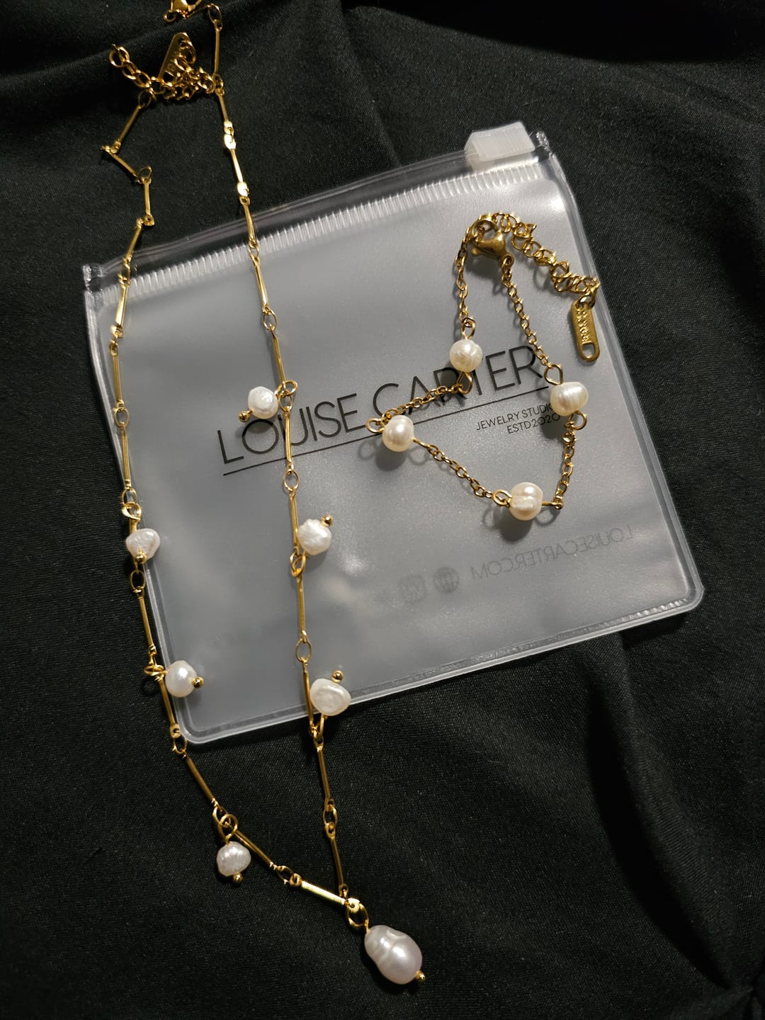 Customer photo review of Santorini Pearl Necklace (Bundle)